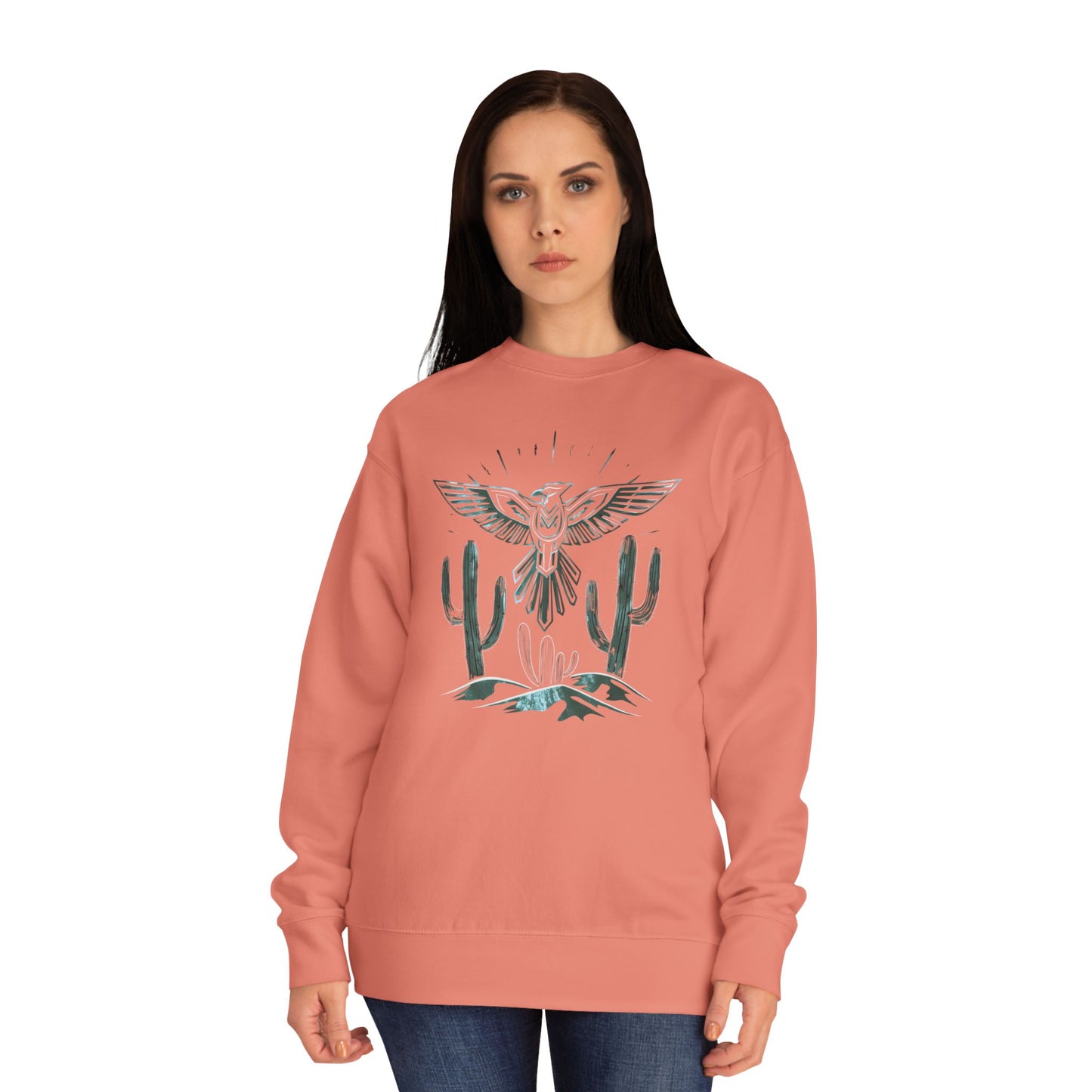 Thunderbird eagle Unisex Crew Sweatshirt - Cozy Cultural Artwear