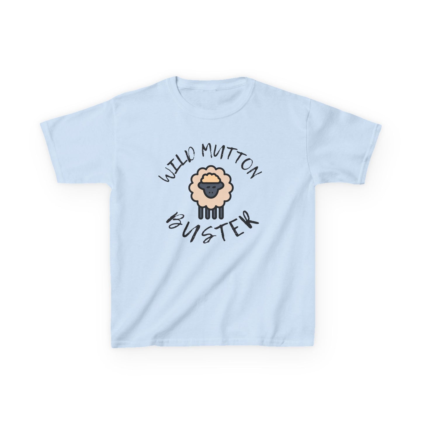 Wild Mutton Buster Kids Tee -  Little Cowboy Design