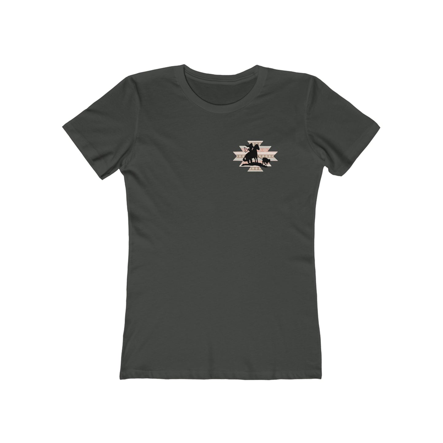 Breath, stop thinking and rope Cowgirl Women's Boyfriend Tee - Perfect for Casual Outings and Celebrations