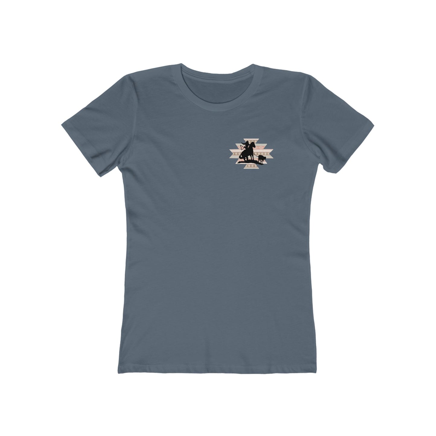 Breath, stop thinking and rope Cowgirl Women's Boyfriend Tee - Perfect for Casual Outings and Celebrations