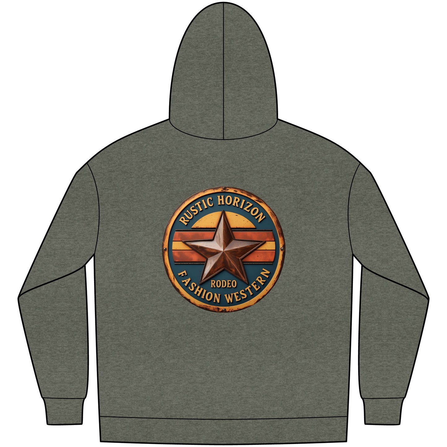 Unisex Western Fleece Hoodie, Rustic Fashion Sweatshirt, Cozy Winter Apparel, Gift for Rodeo Lovers, Casual Outdoor Clothing