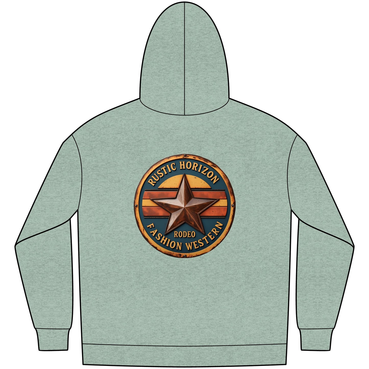 Unisex Western Fleece Hoodie, Rustic Fashion Sweatshirt, Cozy Winter Apparel, Gift for Rodeo Lovers, Casual Outdoor Clothing