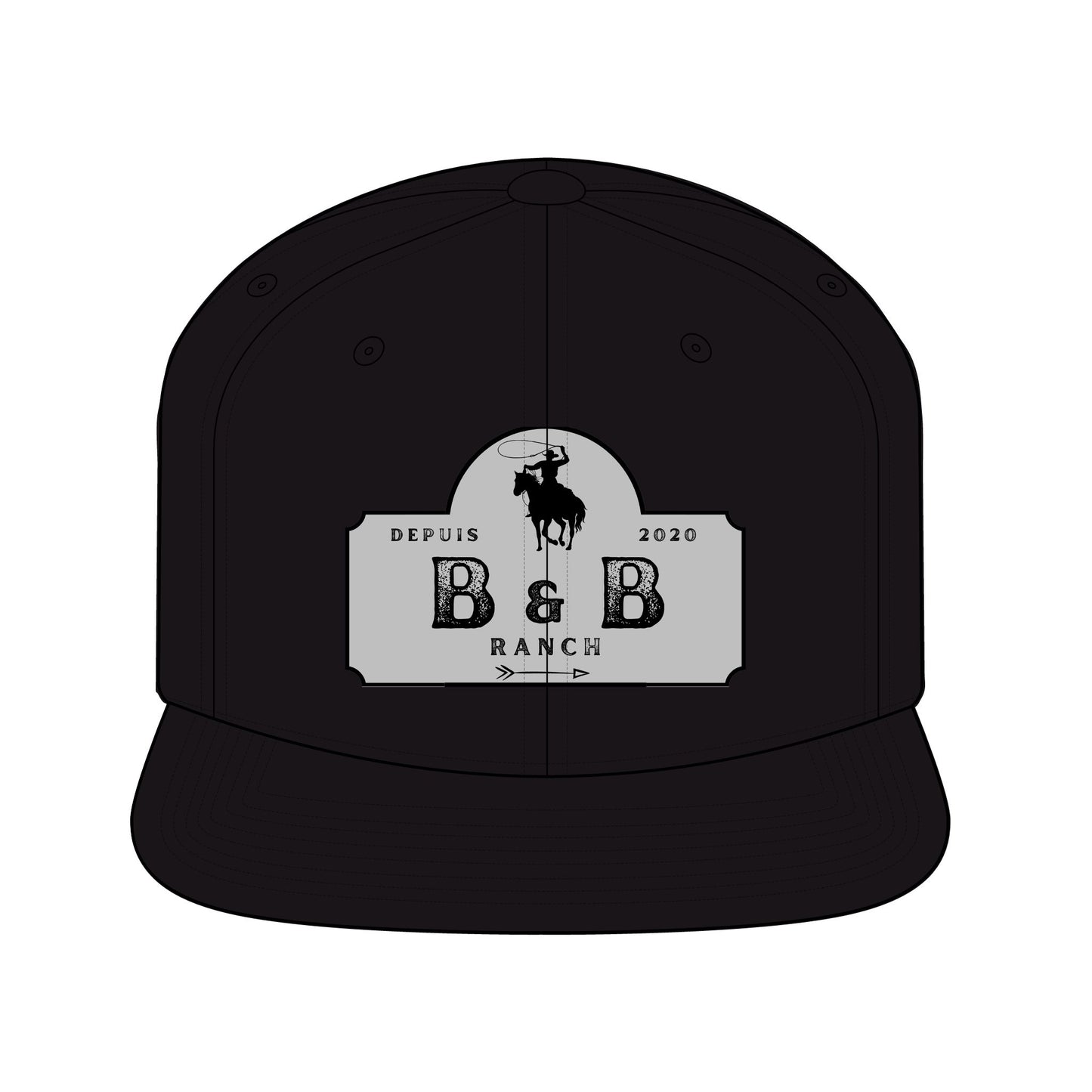 B&B Ranch Unisex Snapback Hat - Stylish Outdoor Accessory for Cowboy Enthusiasts