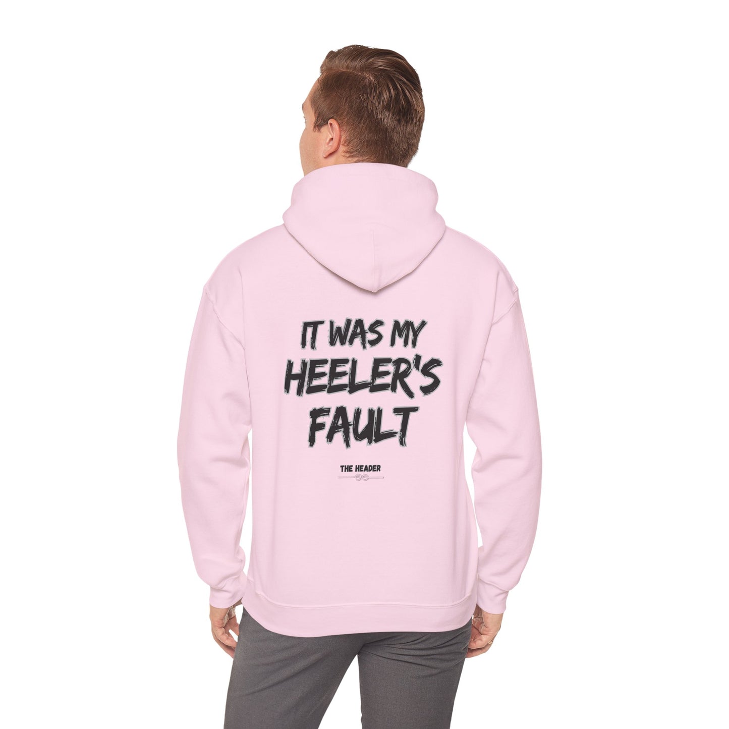 HEELER'S FAULT TEAM ROPING PARTNER RODEO Unisex Heavy Blend™ Hooded Sweatshirt