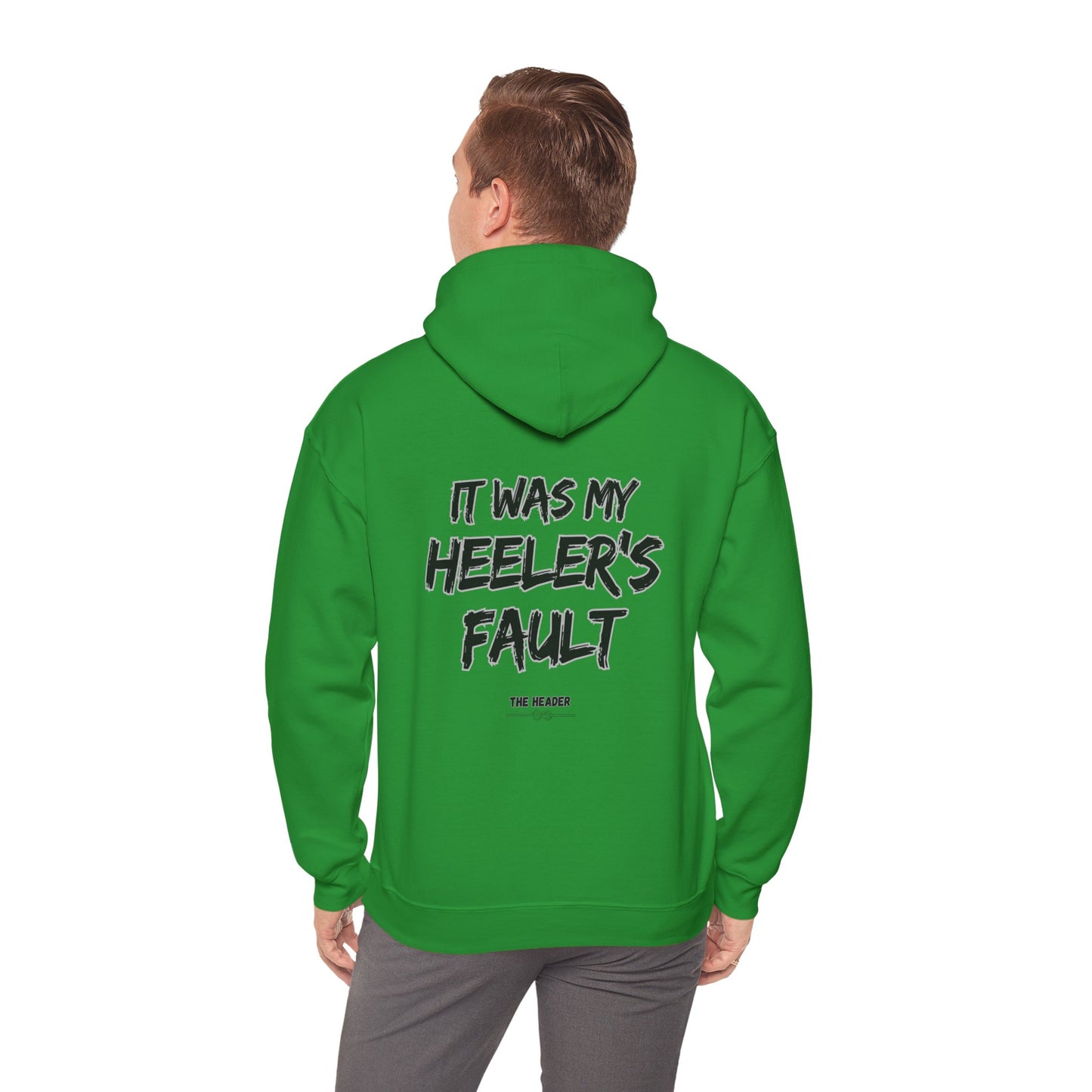 HEELER'S FAULT TEAM ROPING PARTNER RODEO Unisex Heavy Blend™ Hooded Sweatshirt