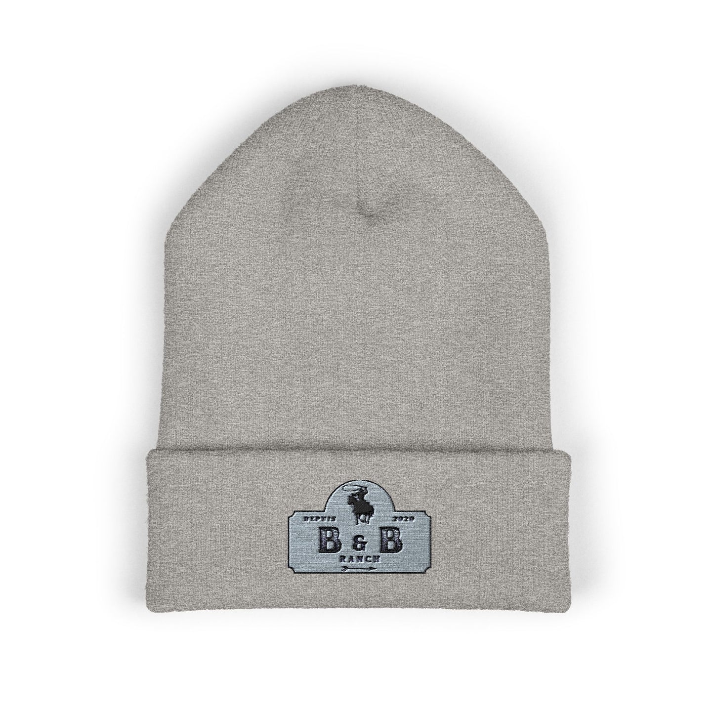 Stylish Embroidered Classic Cuffed Beanie for Fashionable Outdoor Adventures