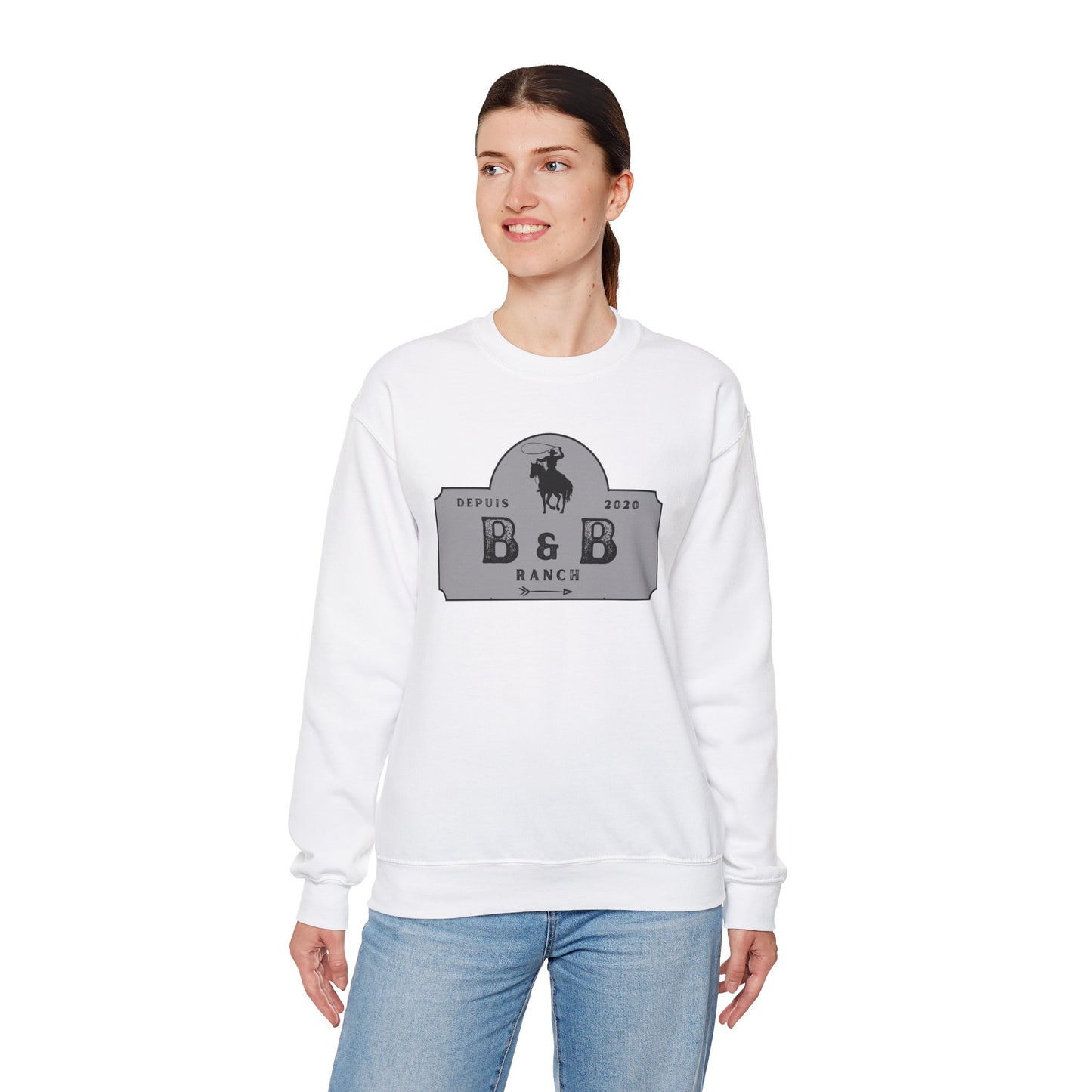 B & B RANCH LOGO Unisex Heavy Blend™ Crewneck Sweatshirt