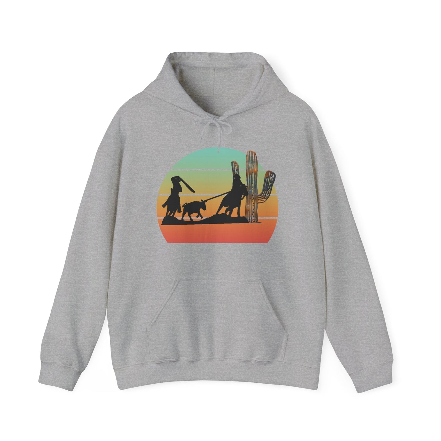 Unisex Heavy Blend™ Hooded Sweatshirt TEAM ROPING RODEO HEADER HEELER