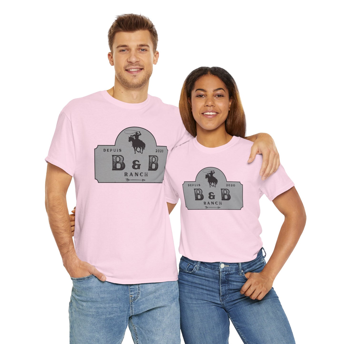 B & B RANCH  LOGO Unisex Heavy Cotton Tee