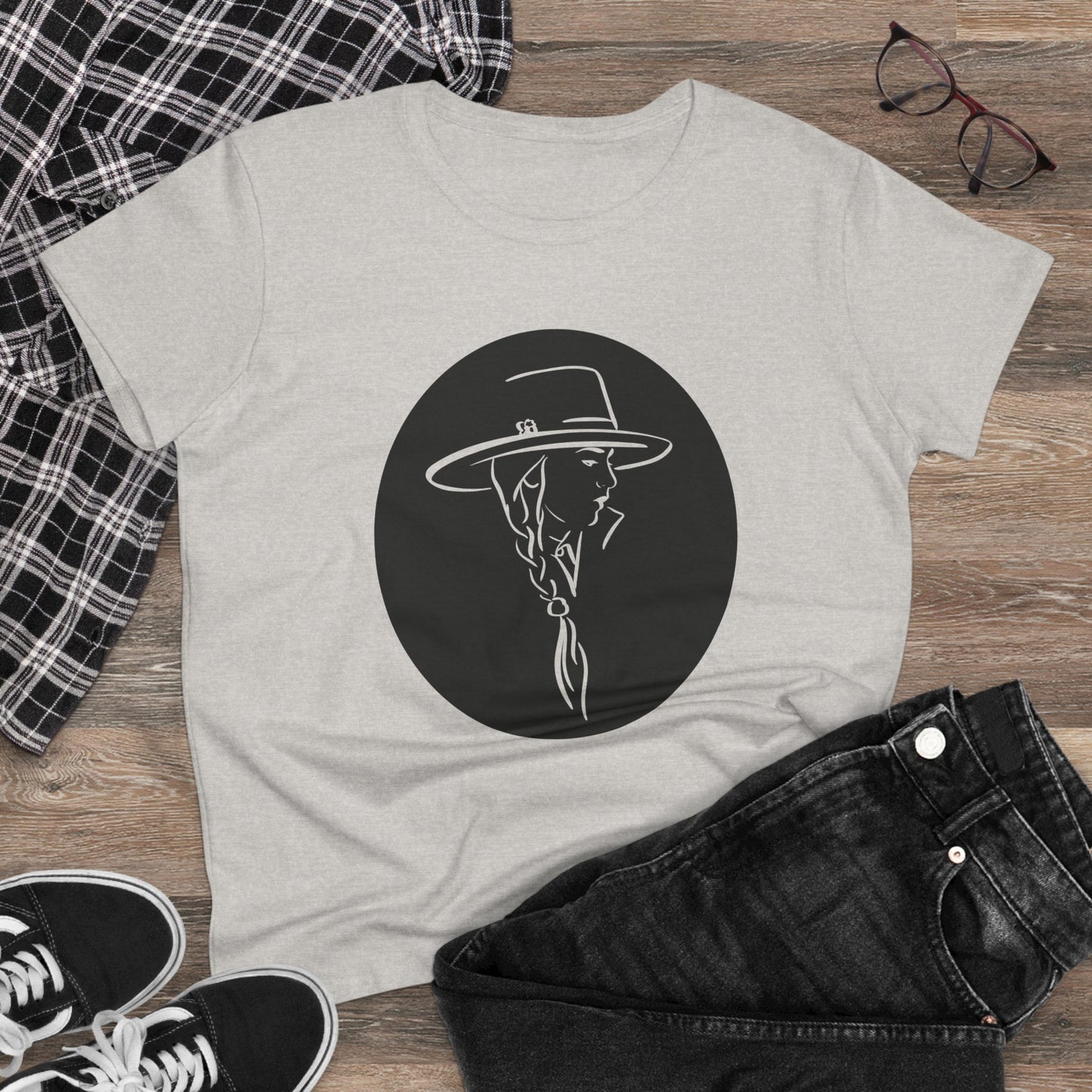 Cowgirl fashion Women's Midweight Cotton Tee SEMI AJUSTÉ