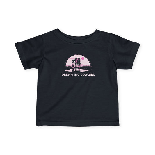 'Dream Big Cowgirl' Western Baby Shirt