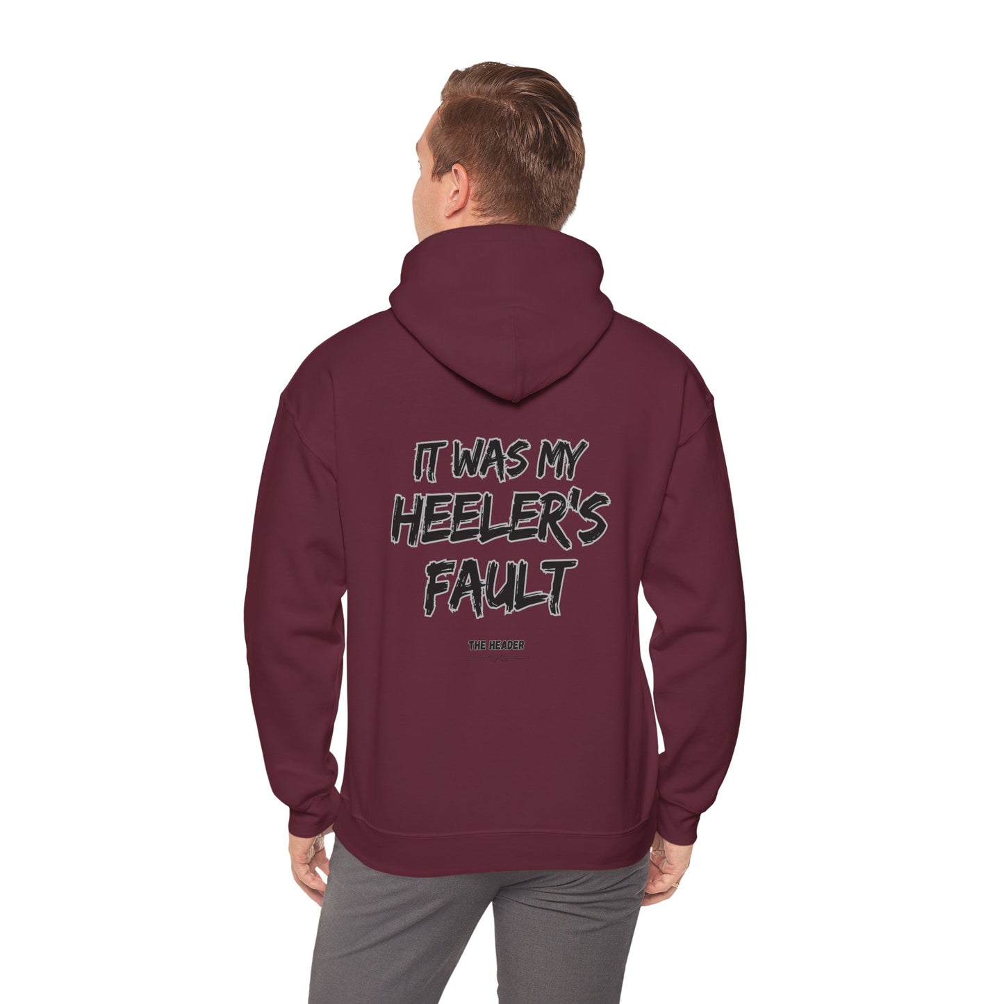 HEELER'S FAULT TEAM ROPING PARTNER RODEO Unisex Heavy Blend™ Hooded Sweatshirt