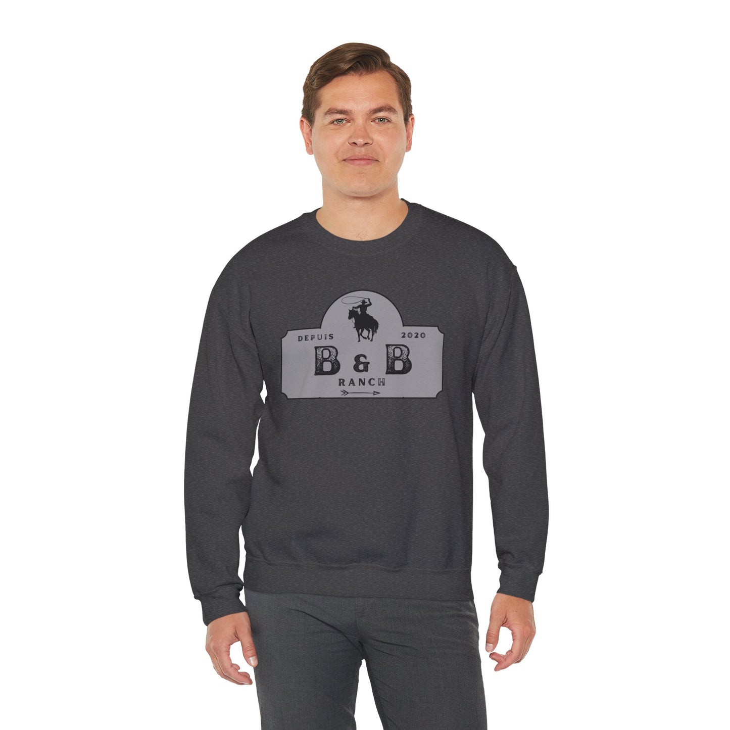 B & B RANCH LOGO Unisex Heavy Blend™ Crewneck Sweatshirt