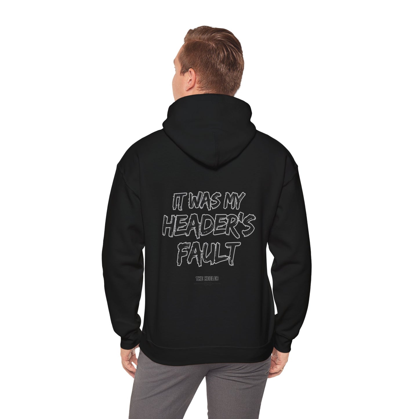 HEADER'S FAULT TEAM ROPING PARTNER RODEO Unisex Heavy Blend™ Hooded Sweatshirt