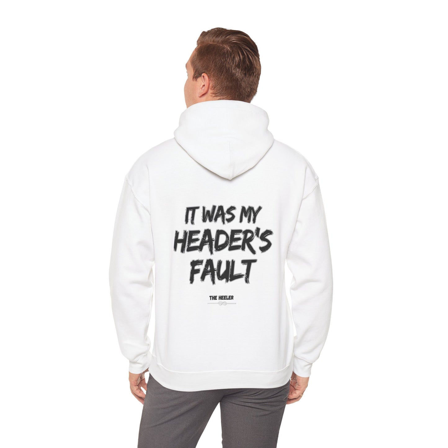 HEADER'S FAULT TEAM ROPING PARTNER RODEO Unisex Heavy Blend™ Hooded Sweatshirt