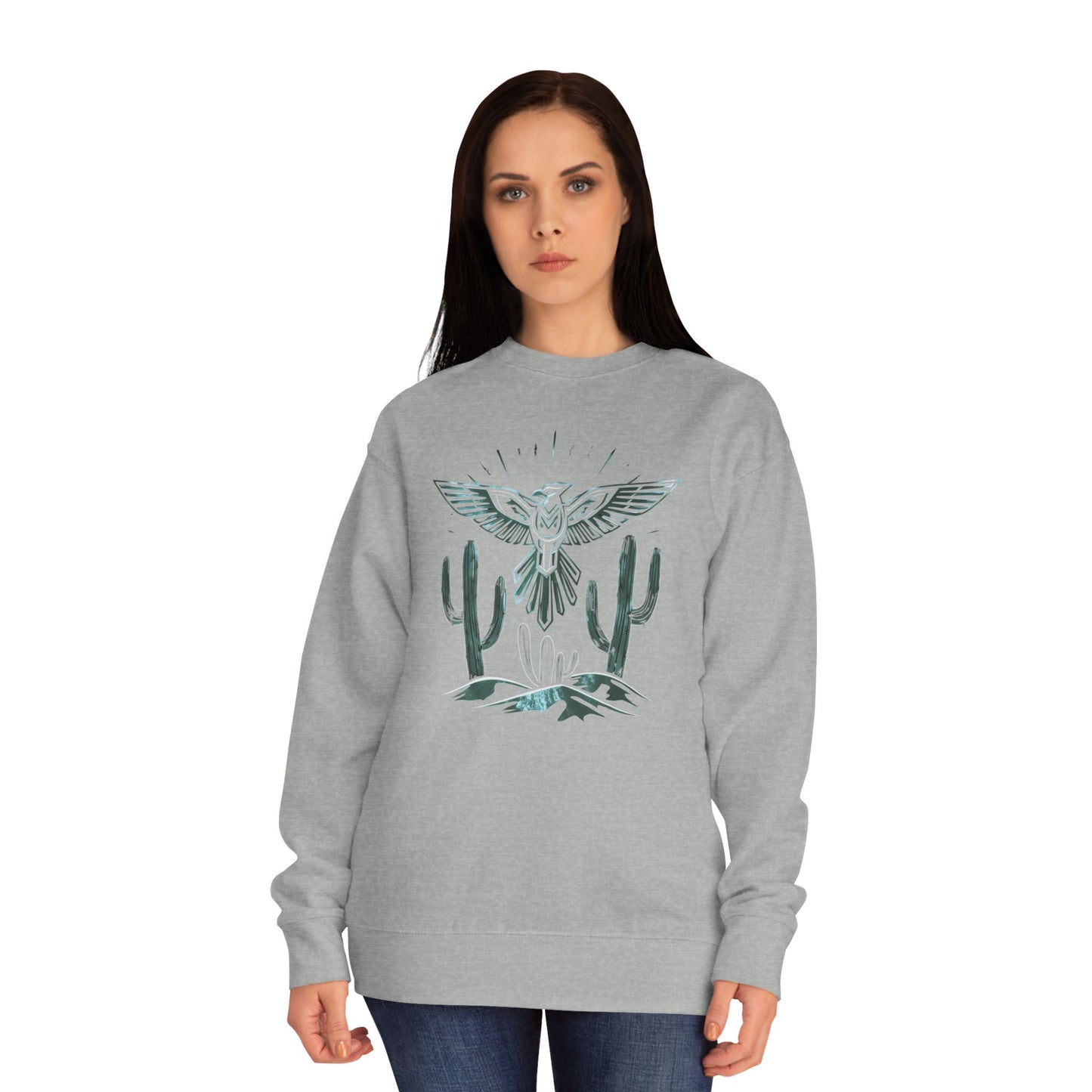Thunderbird eagle Unisex Crew Sweatshirt - Cozy Cultural Artwear