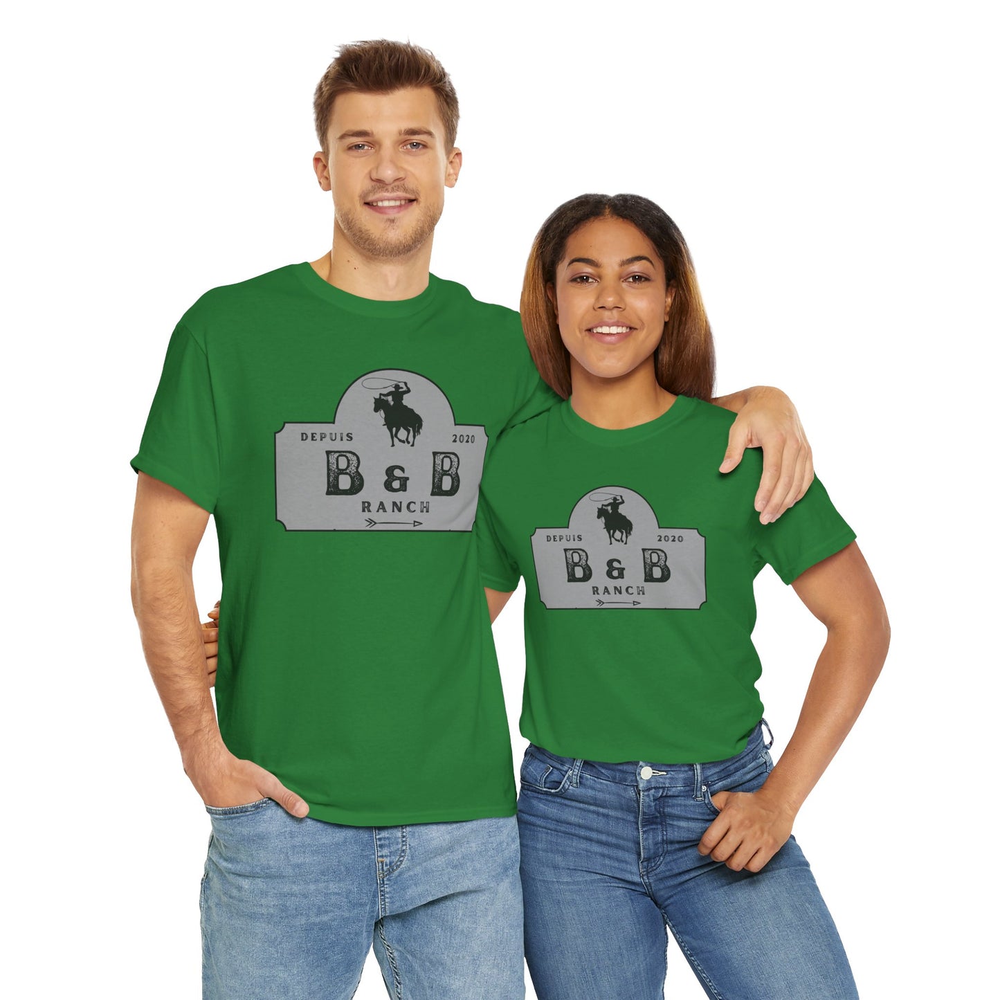 B & B RANCH  LOGO Unisex Heavy Cotton Tee