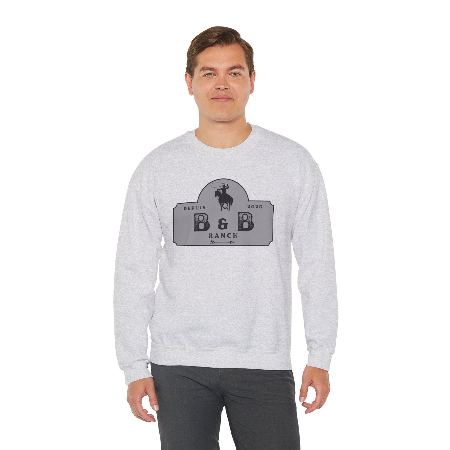 B & B RANCH LOGO Unisex Heavy Blend™ Crewneck Sweatshirt