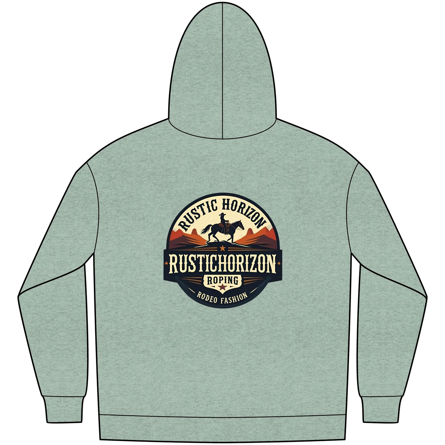 Unisex Western Fleece Hoodie, Rustic Fashion Sweatshirt, Cozy Winter Apparel, Gift for Rodeo Lovers, Casual Outdoor Clothing