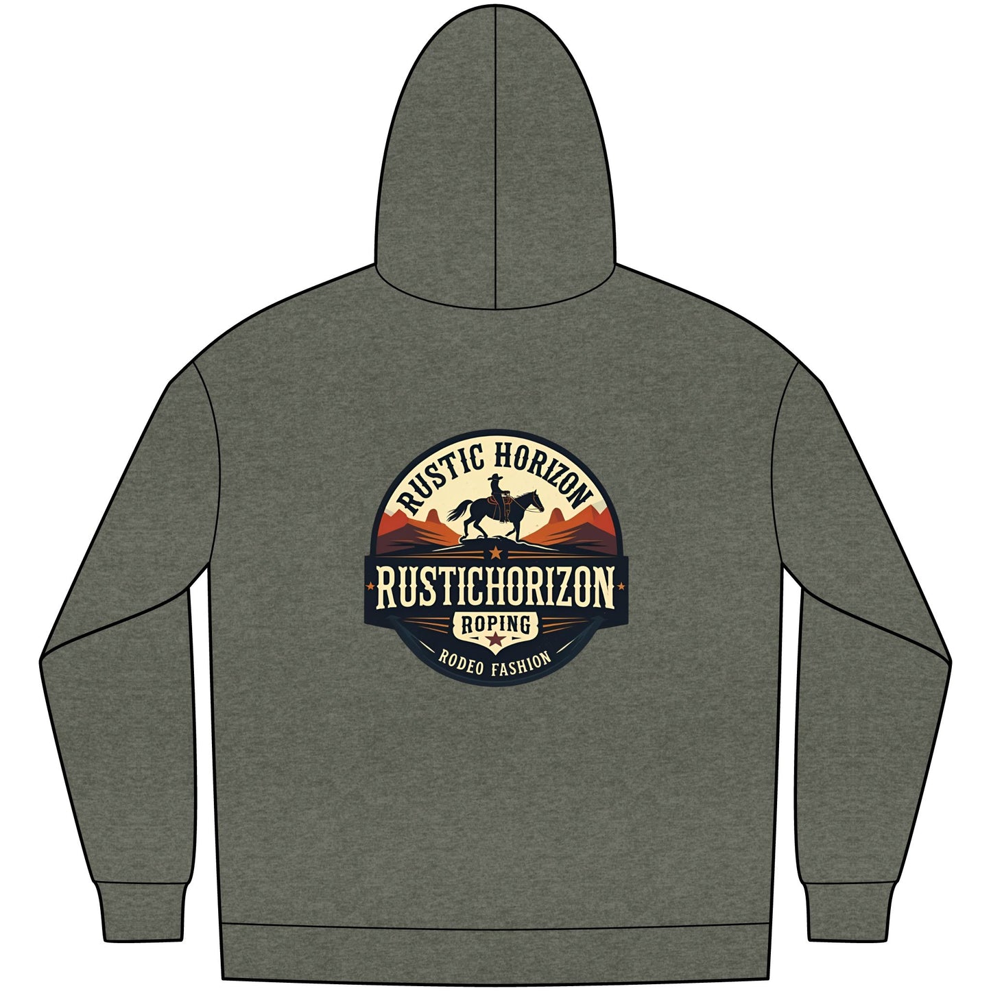 Unisex Western Fleece Hoodie, Rustic Fashion Sweatshirt, Cozy Winter Apparel, Gift for Rodeo Lovers, Casual Outdoor Clothing