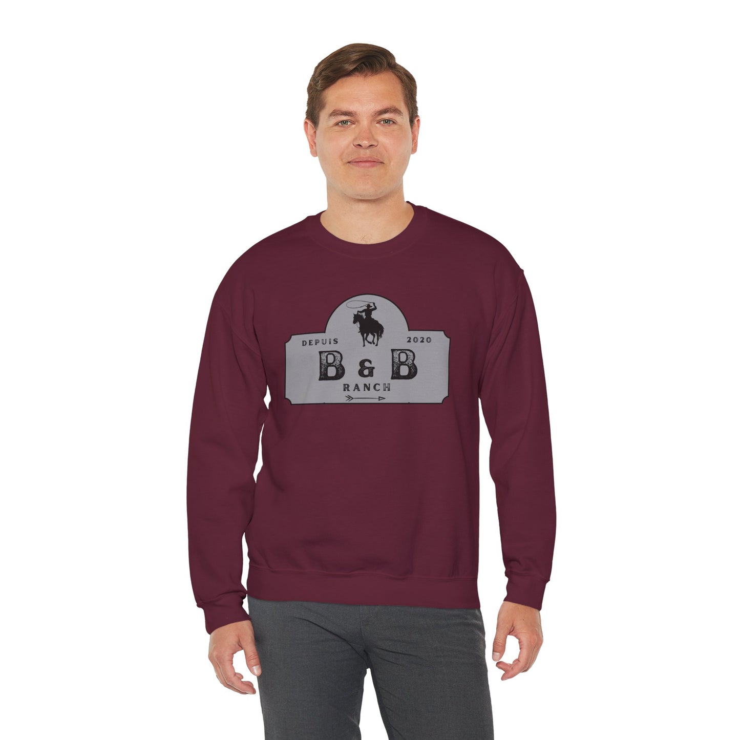 B & B RANCH LOGO Unisex Heavy Blend™ Crewneck Sweatshirt