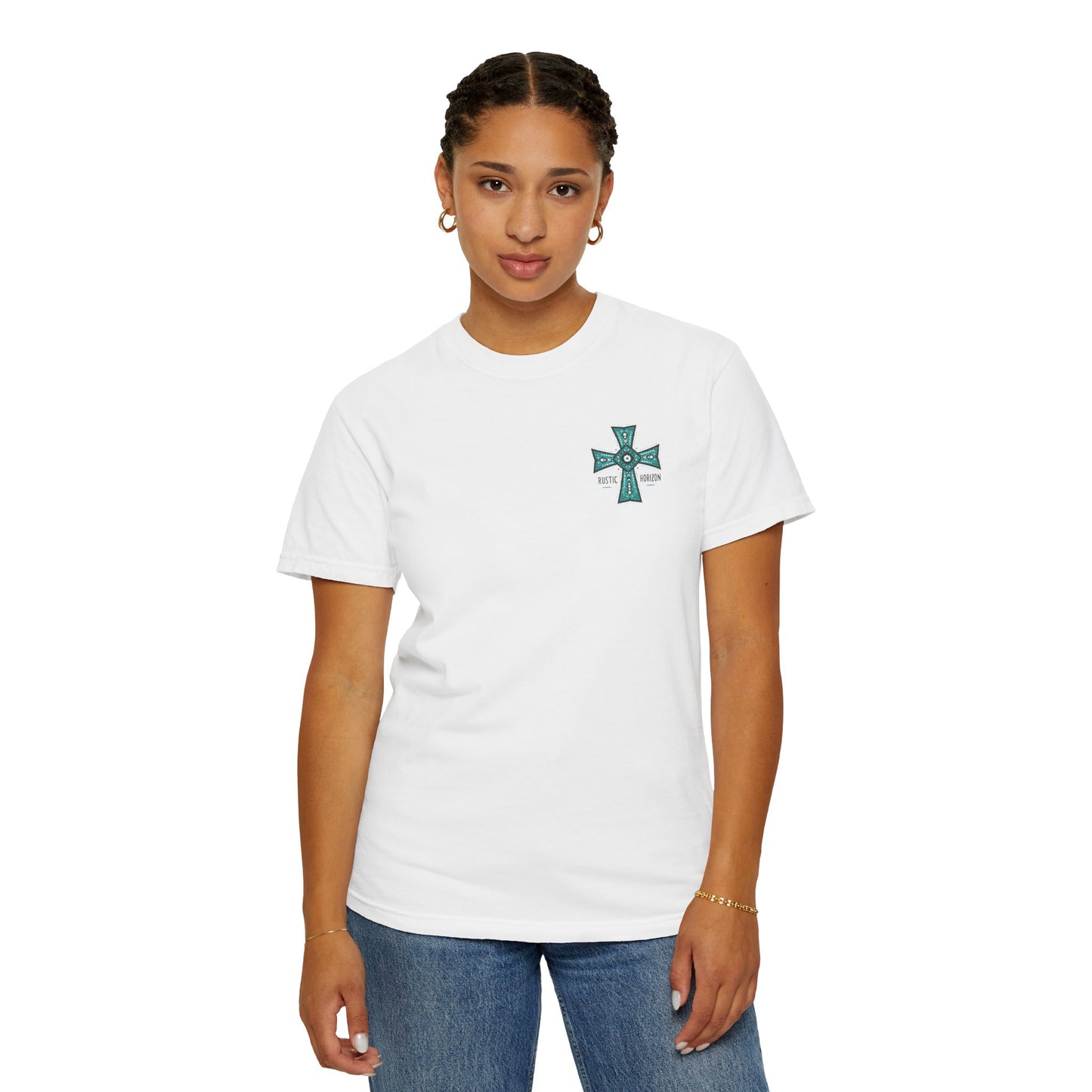 Rustic Horizon cross UNISEX T-Shirt｜Festival Wear, Casual Outfit, Gift for Nature Lovers, Vintage Style Tee, Summer Essential