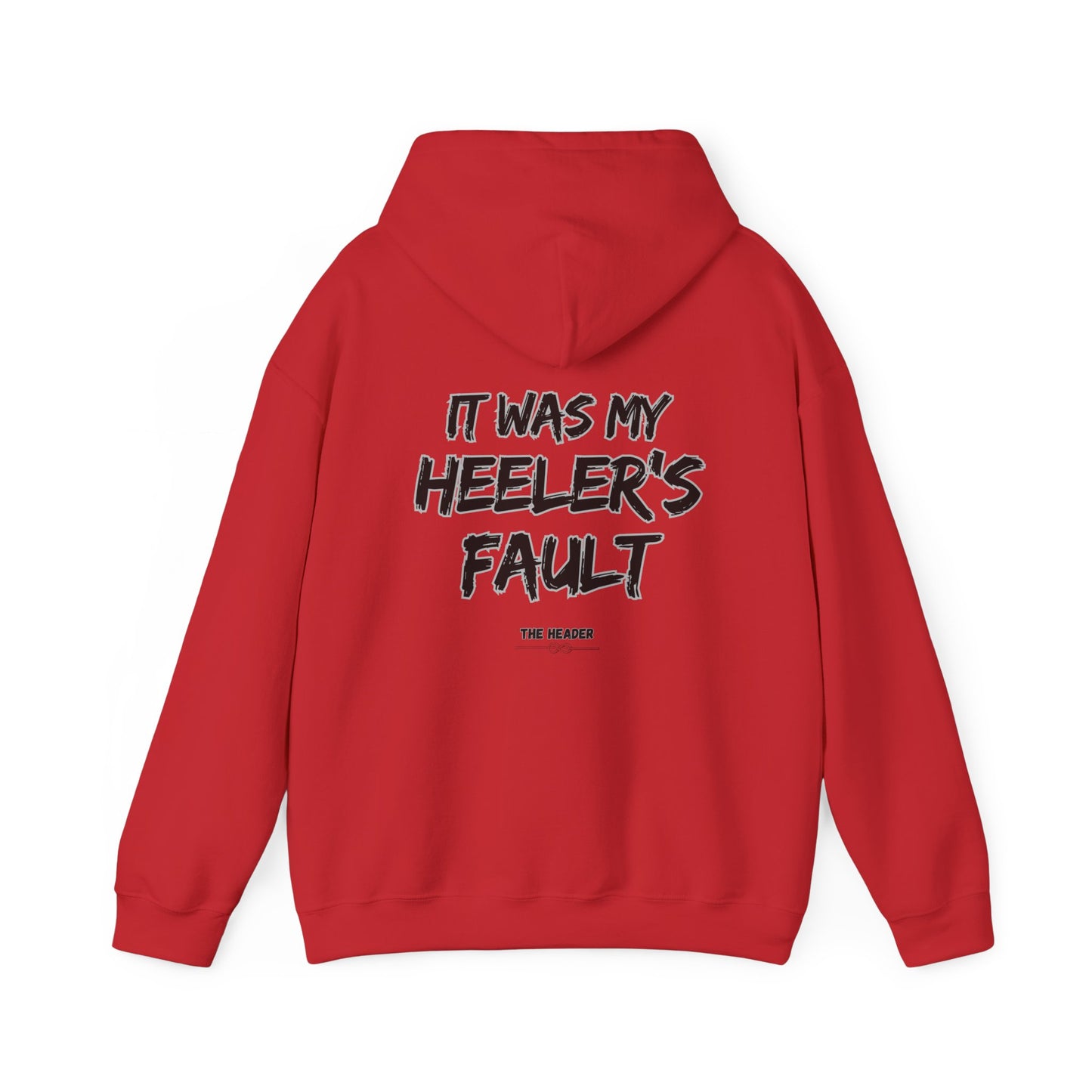 HEELER'S FAULT TEAM ROPING PARTNER RODEO Unisex Heavy Blend™ Hooded Sweatshirt