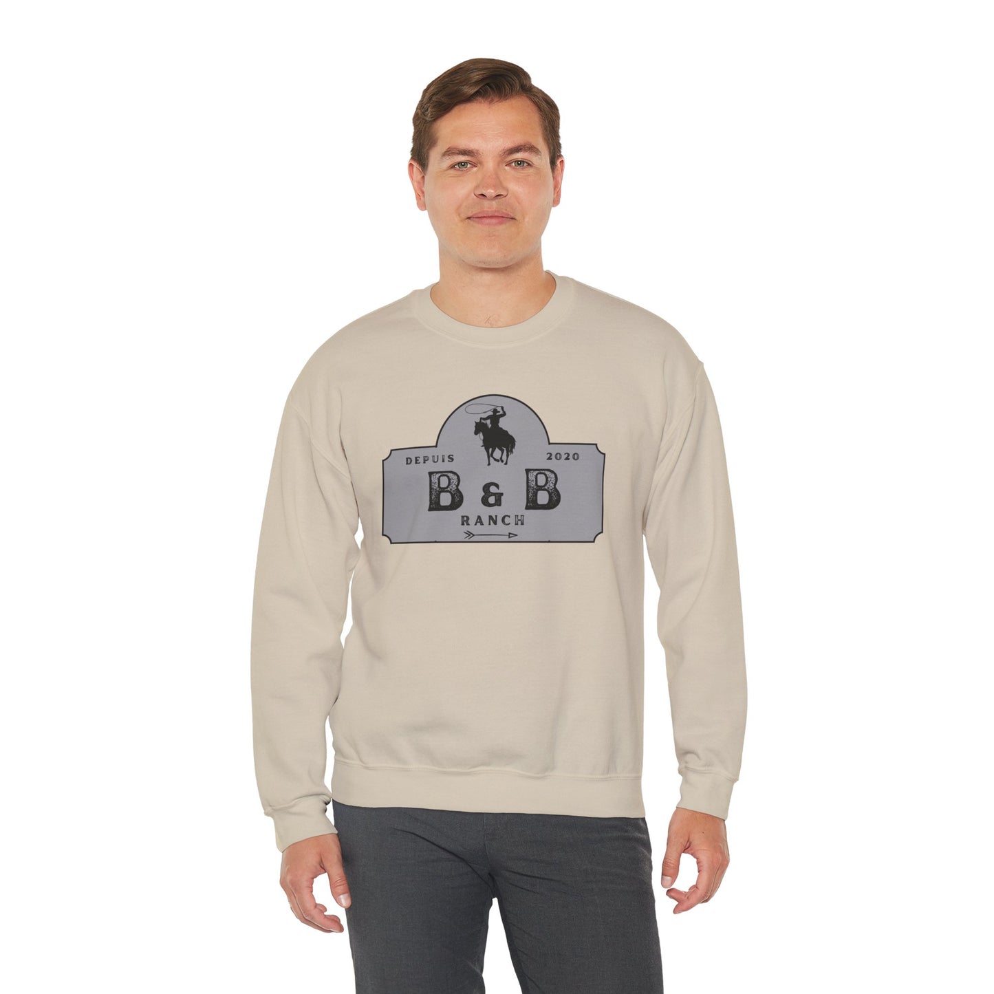 B & B RANCH LOGO Unisex Heavy Blend™ Crewneck Sweatshirt