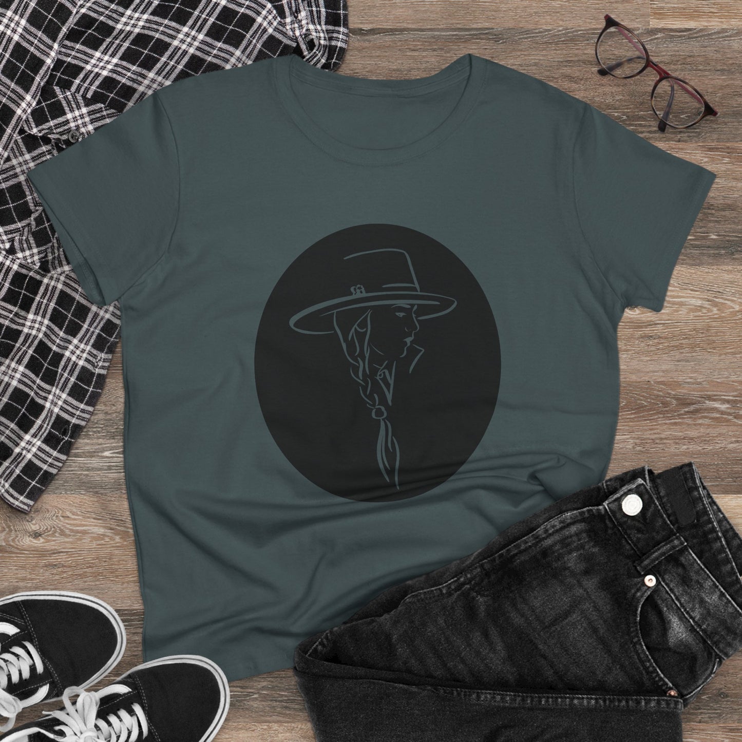 Cowgirl fashion Women's Midweight Cotton Tee SEMI AJUSTÉ