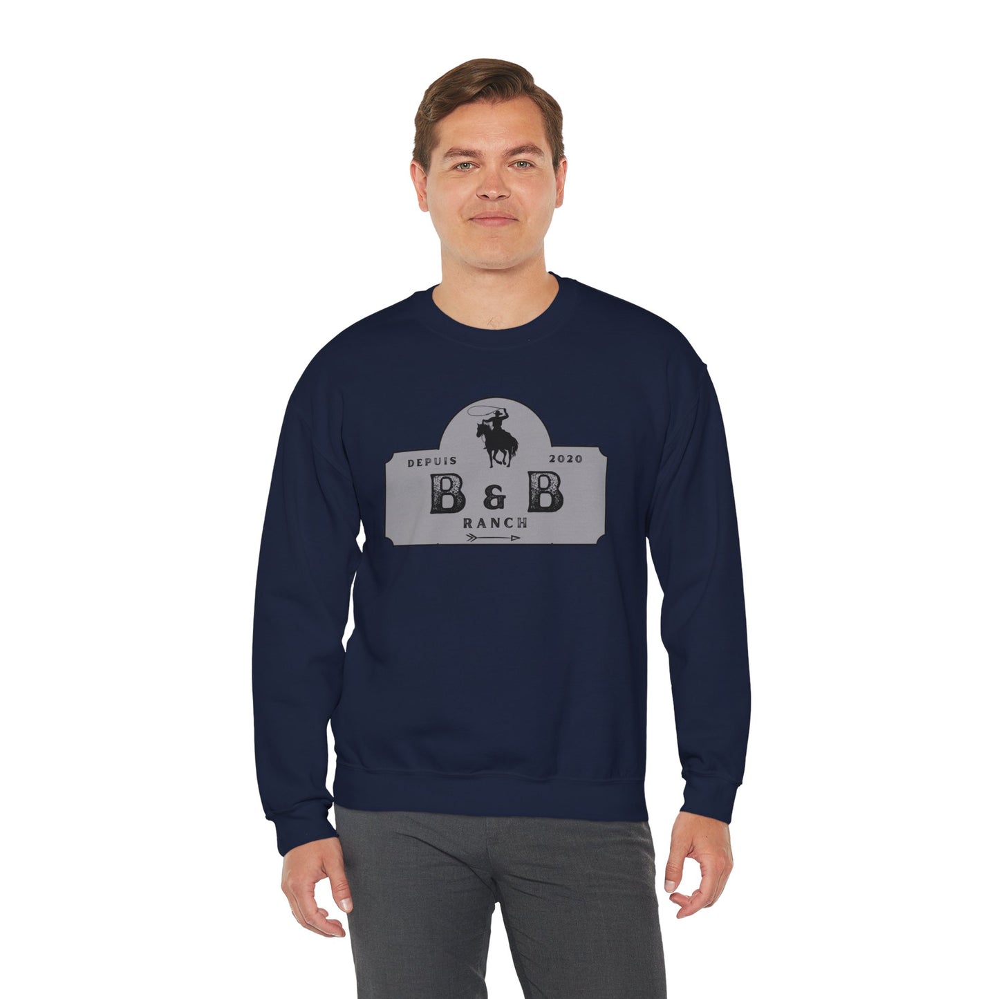 B & B RANCH LOGO Unisex Heavy Blend™ Crewneck Sweatshirt