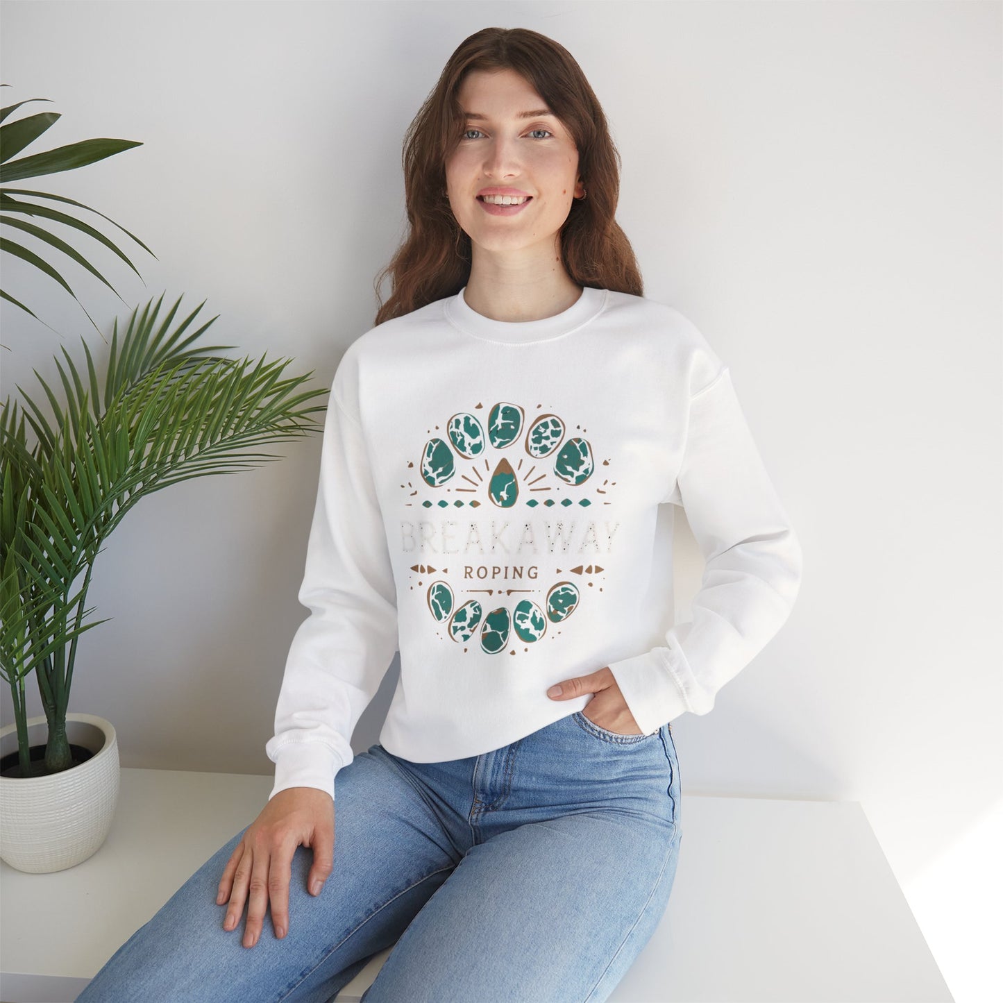 Crewneck Unisexe Breakaway - Turquoise Simple