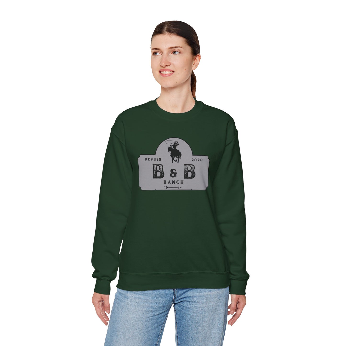 B & B RANCH LOGO Unisex Heavy Blend™ Crewneck Sweatshirt