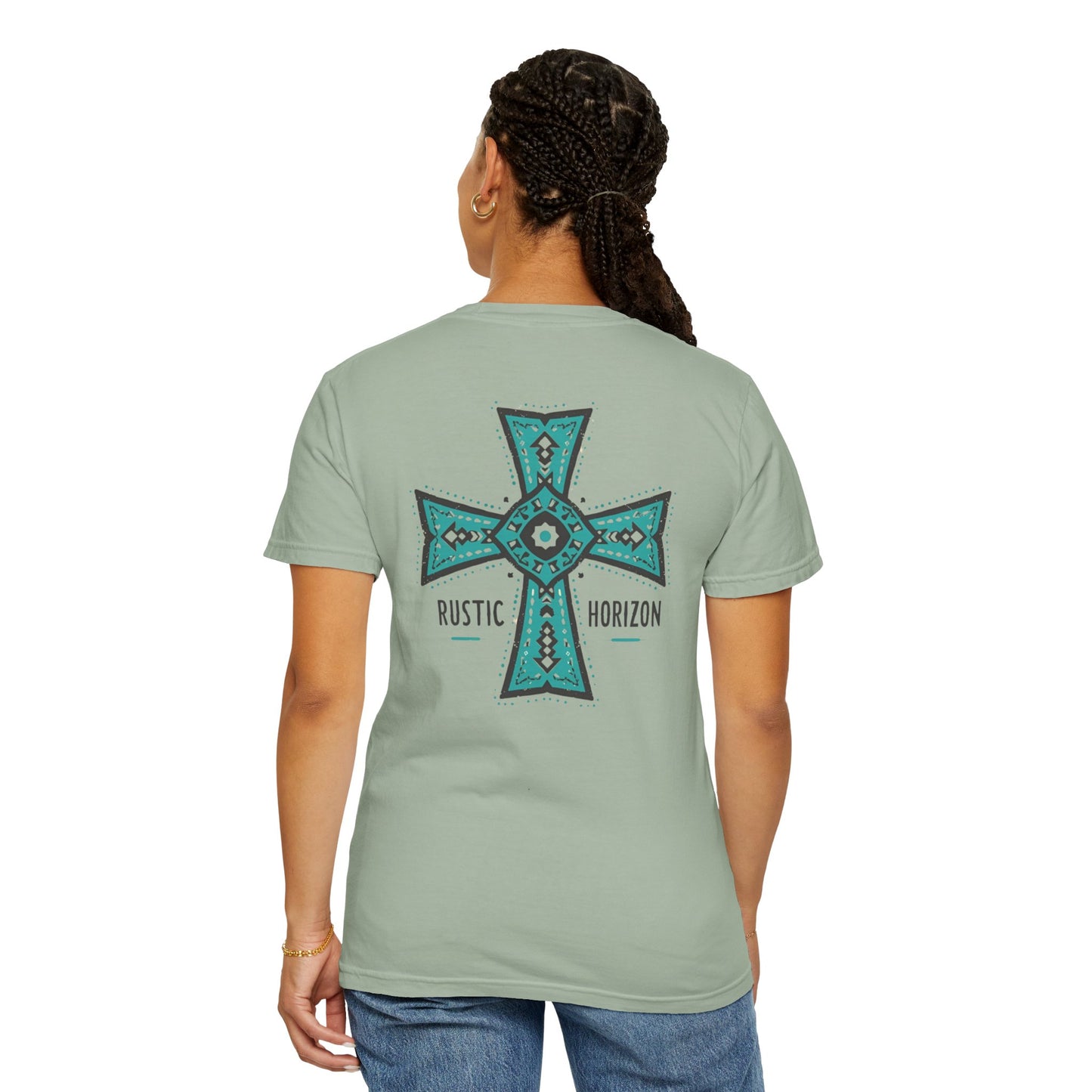 Rustic Horizon cross UNISEX T-Shirt｜Festival Wear, Casual Outfit, Gift for Nature Lovers, Vintage Style Tee, Summer Essential