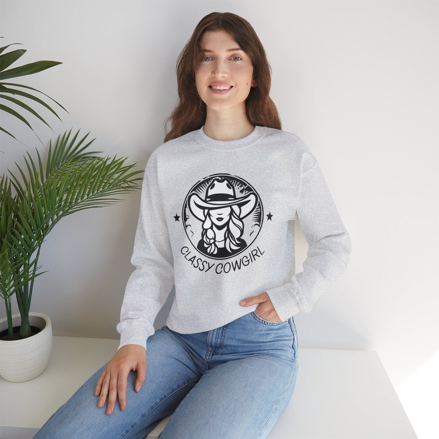Classy Cowgirl Fashion Sweatshirt