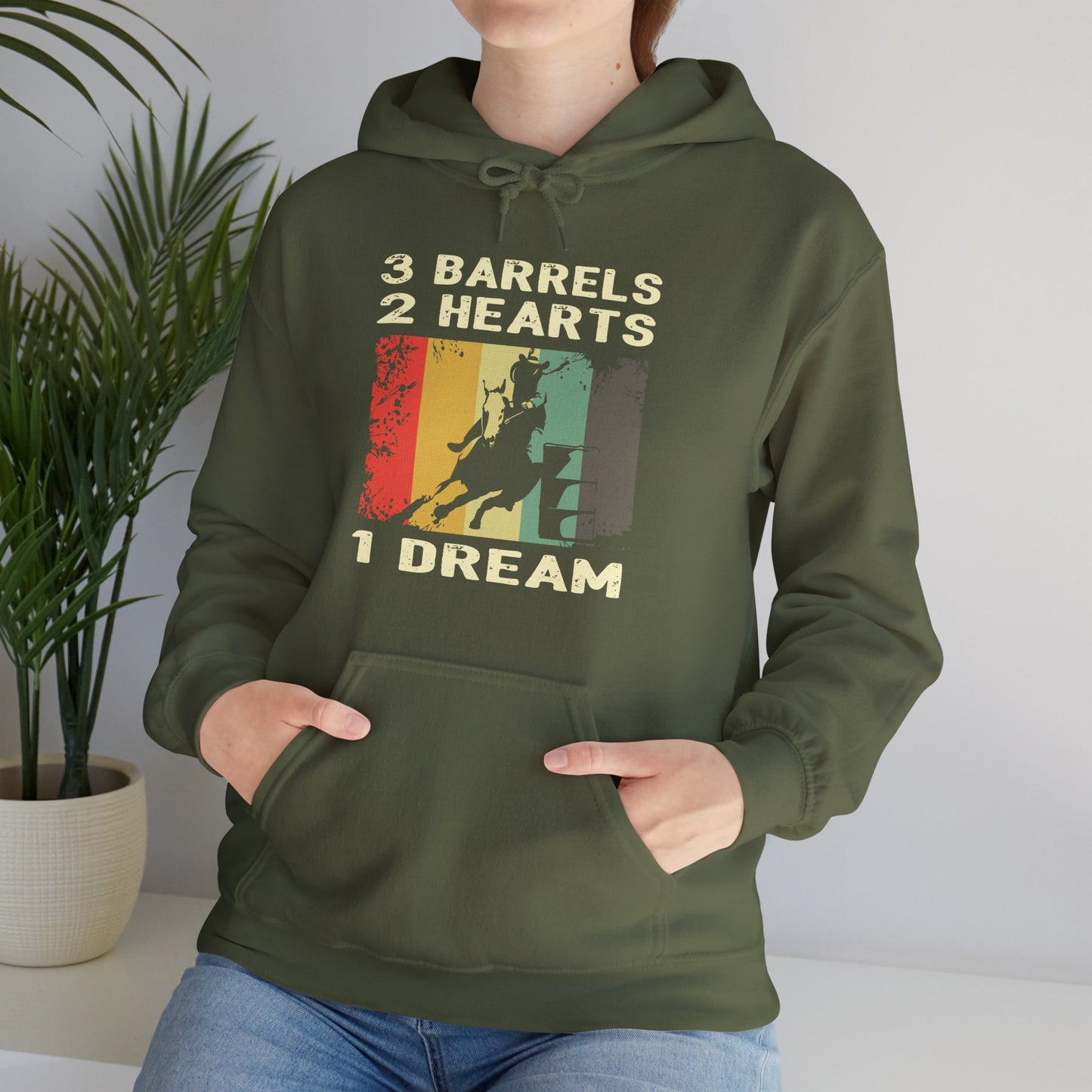 BARREL RACING Unisex Heavy Blend™ Hooded Sweatshirt