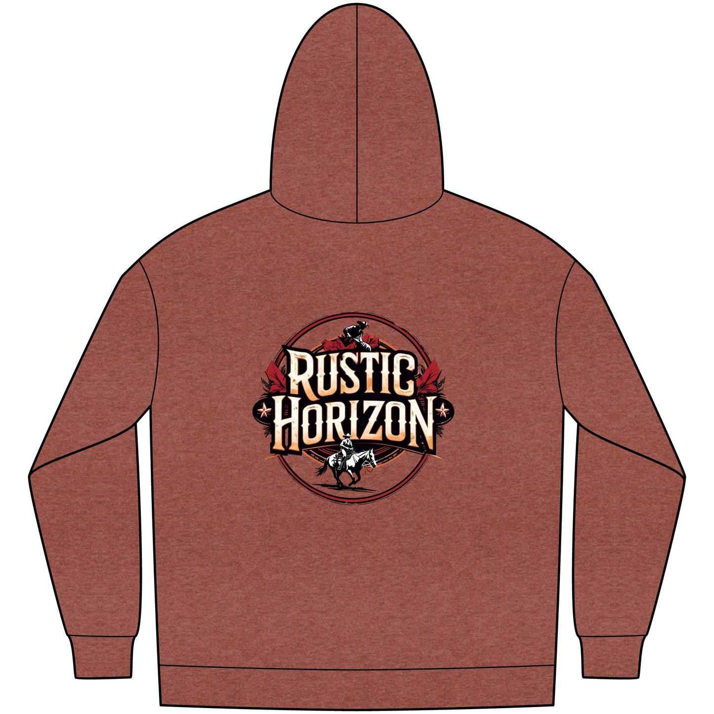 Unisex Western Fleece Hoodie, Rustic Fashion Sweatshirt, Cozy Winter Apparel, Gift for Rodeo Lovers, Casual Outdoor Clothing