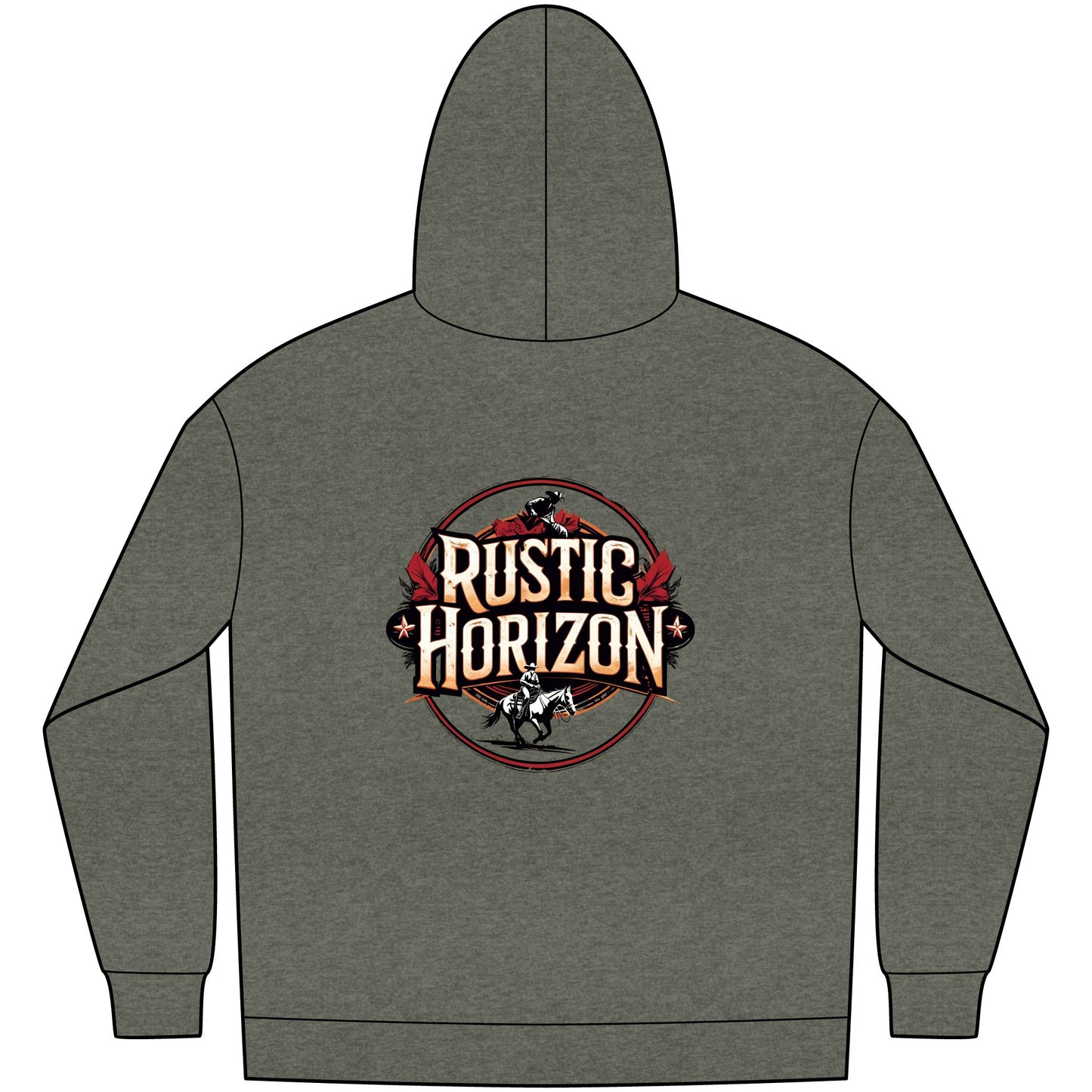 Unisex Western Fleece Hoodie, Rustic Fashion Sweatshirt, Cozy Winter Apparel, Gift for Rodeo Lovers, Casual Outdoor Clothing