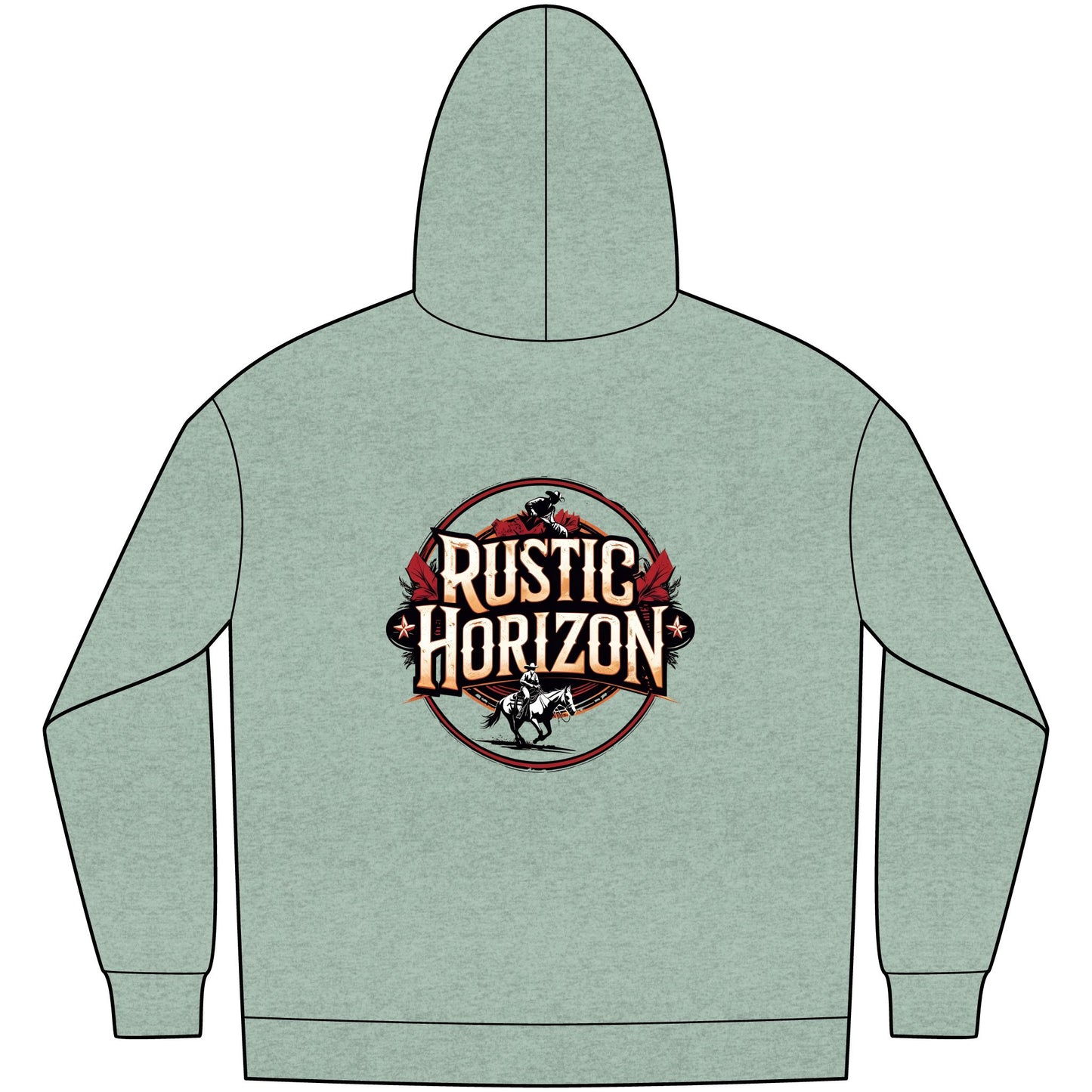 Unisex Western Fleece Hoodie, Rustic Fashion Sweatshirt, Cozy Winter Apparel, Gift for Rodeo Lovers, Casual Outdoor Clothing