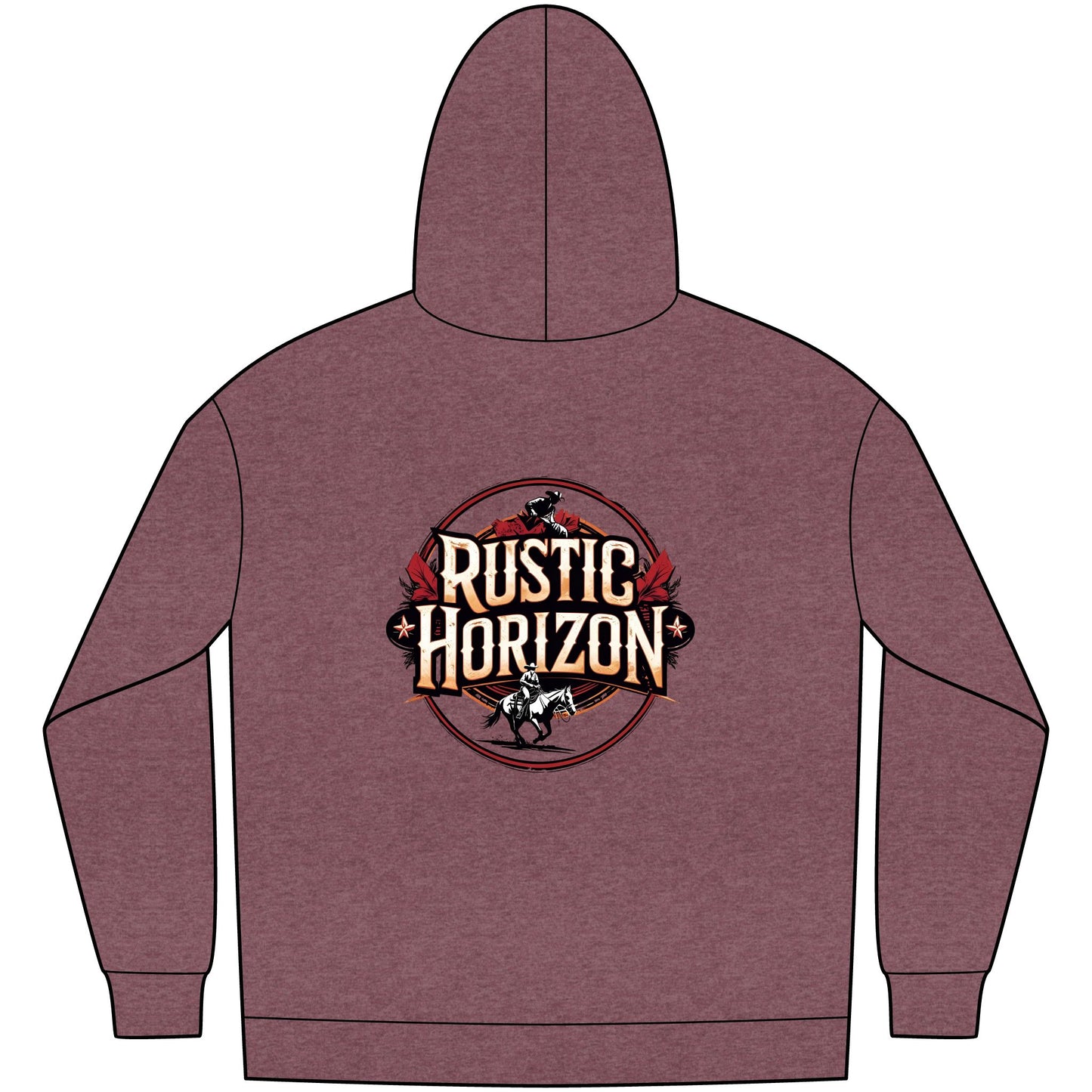 Unisex Western Fleece Hoodie, Rustic Fashion Sweatshirt, Cozy Winter Apparel, Gift for Rodeo Lovers, Casual Outdoor Clothing