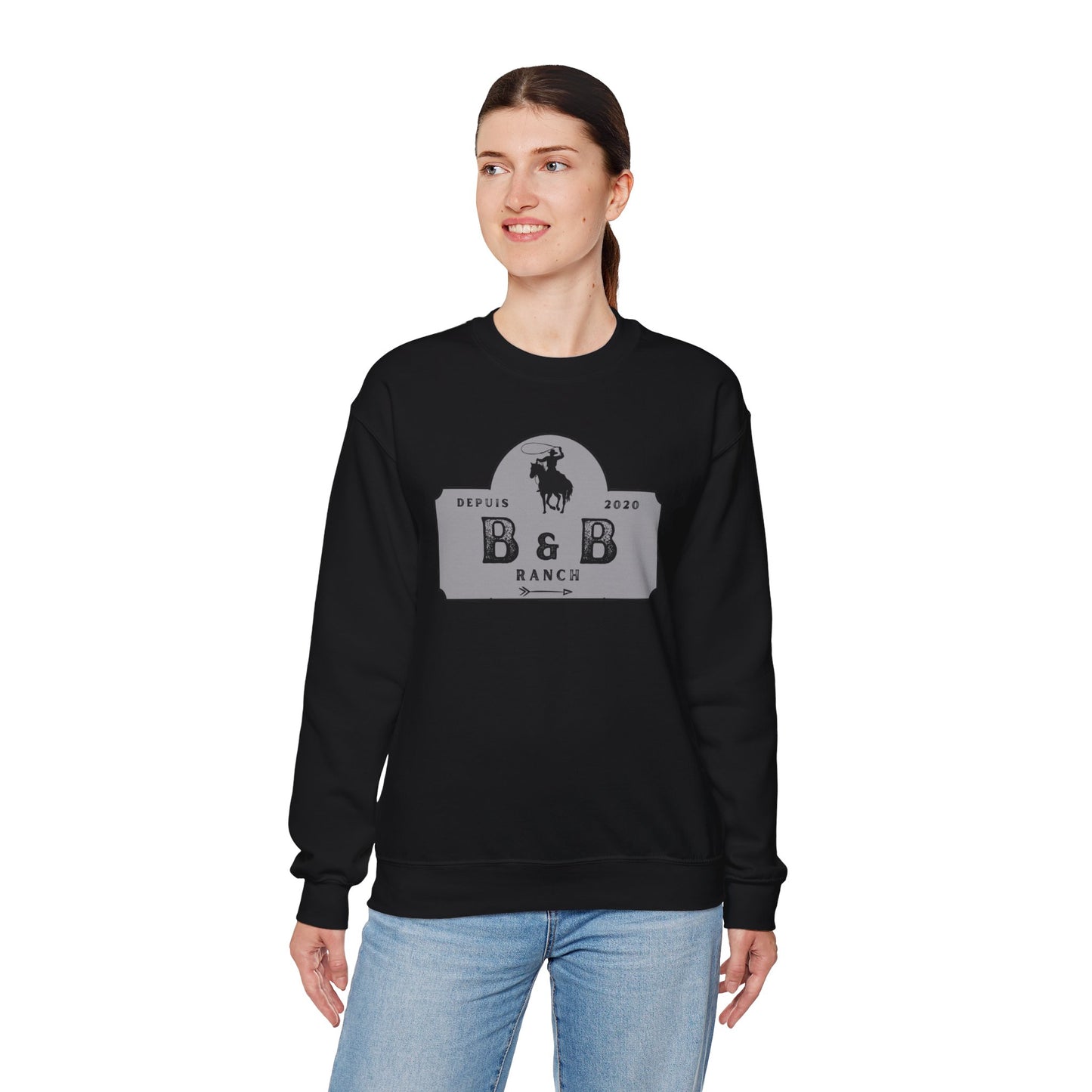 B & B RANCH LOGO Unisex Heavy Blend™ Crewneck Sweatshirt