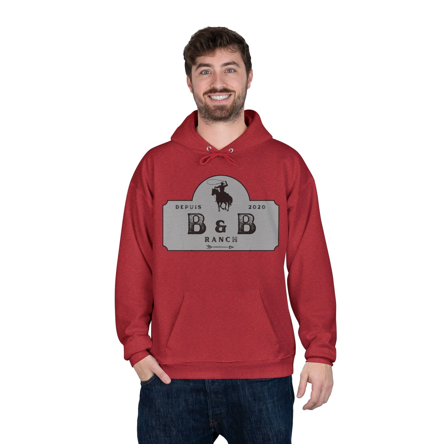 RANCH B & B LOGO Unisex EcoSmart® Pullover Hoodie Sweatshirt