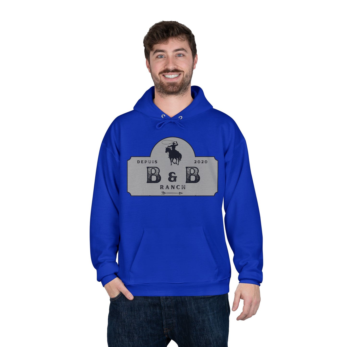 RANCH B & B LOGO Unisex EcoSmart® Pullover Hoodie Sweatshirt