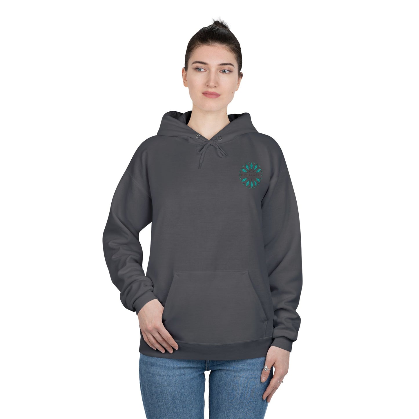 Hoodie Unisexe Breakaway - Turquoise Simple