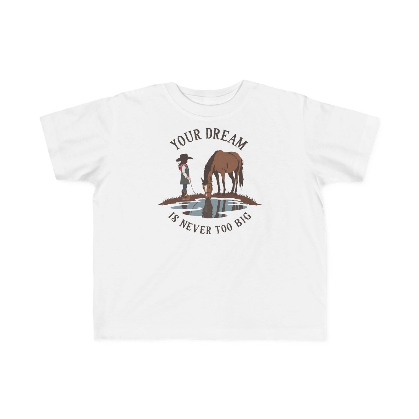 Youth "Your Dream Is Never Too Big" Cowboy & Horse Kids Shirt