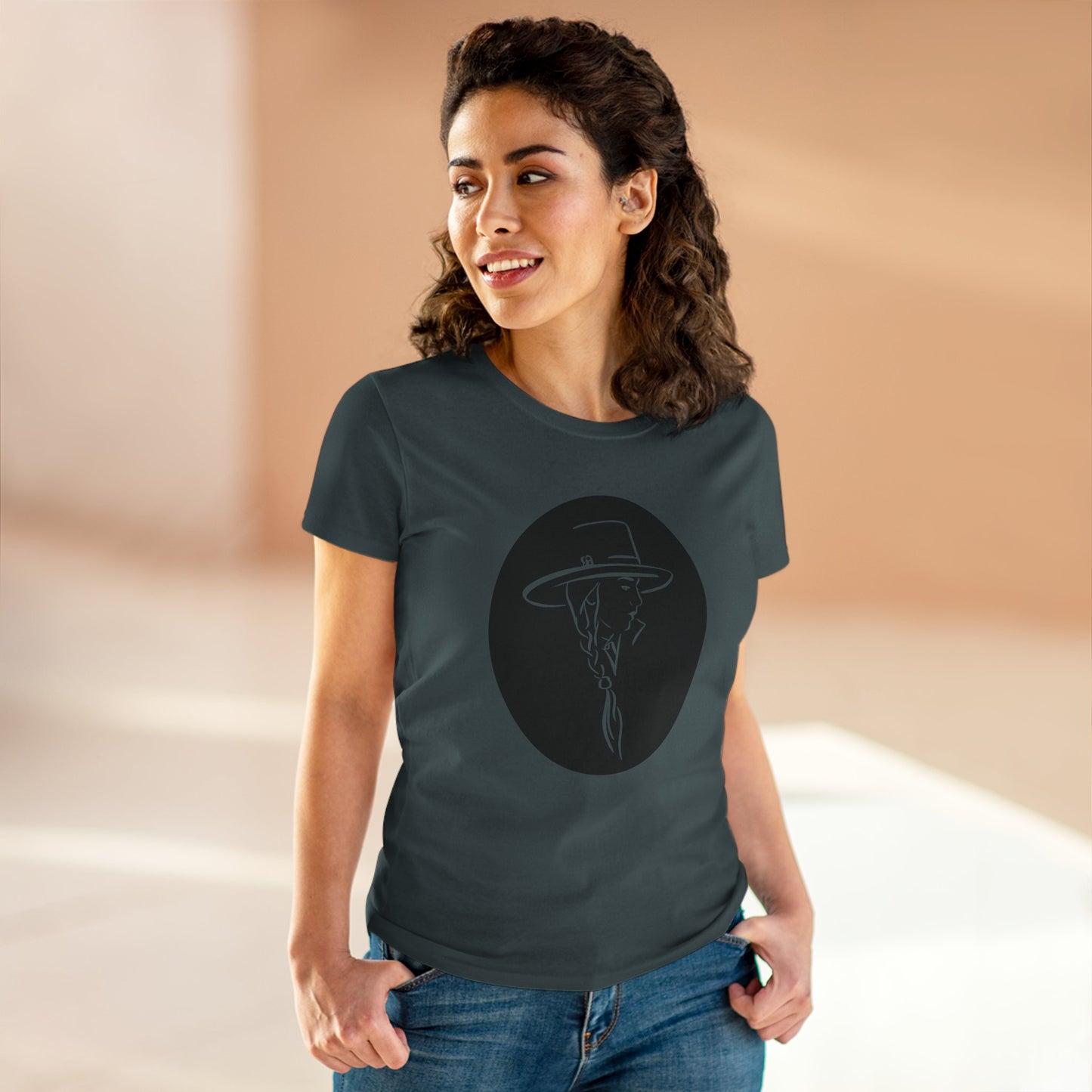 Cowgirl fashion Women's Midweight Cotton Tee SEMI AJUSTÉ