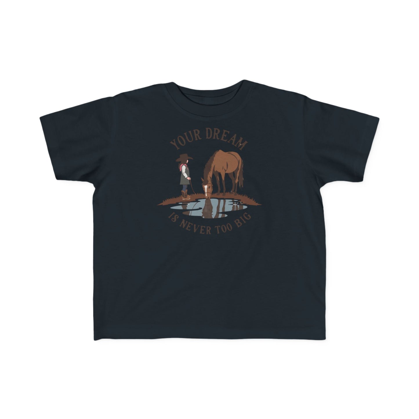 Youth "Your Dream Is Never Too Big" Cowboy & Horse Kids Shirt