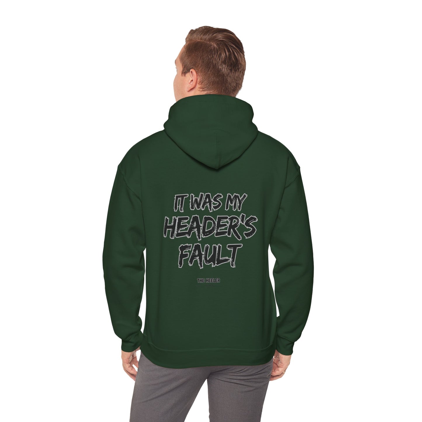 HEADER'S FAULT TEAM ROPING PARTNER RODEO Unisex Heavy Blend™ Hooded Sweatshirt