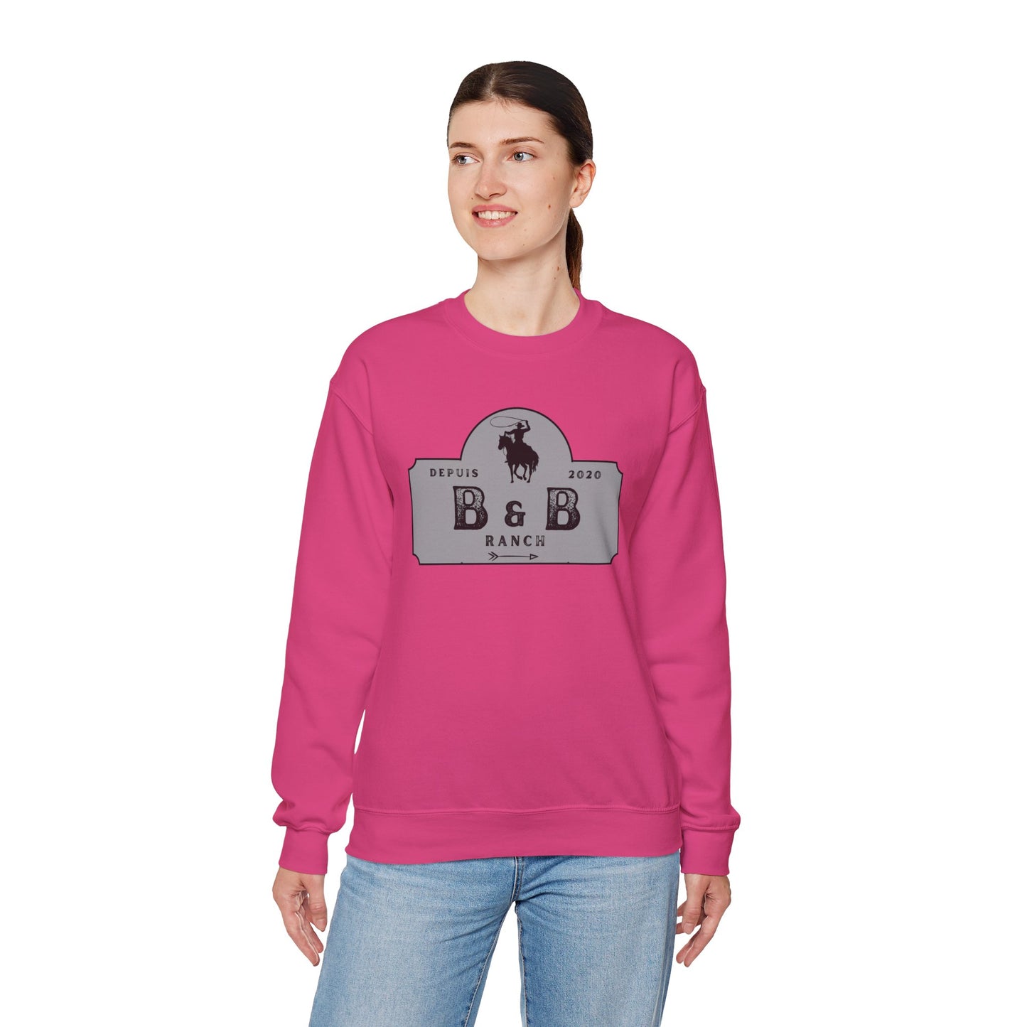 B & B RANCH LOGO Unisex Heavy Blend™ Crewneck Sweatshirt