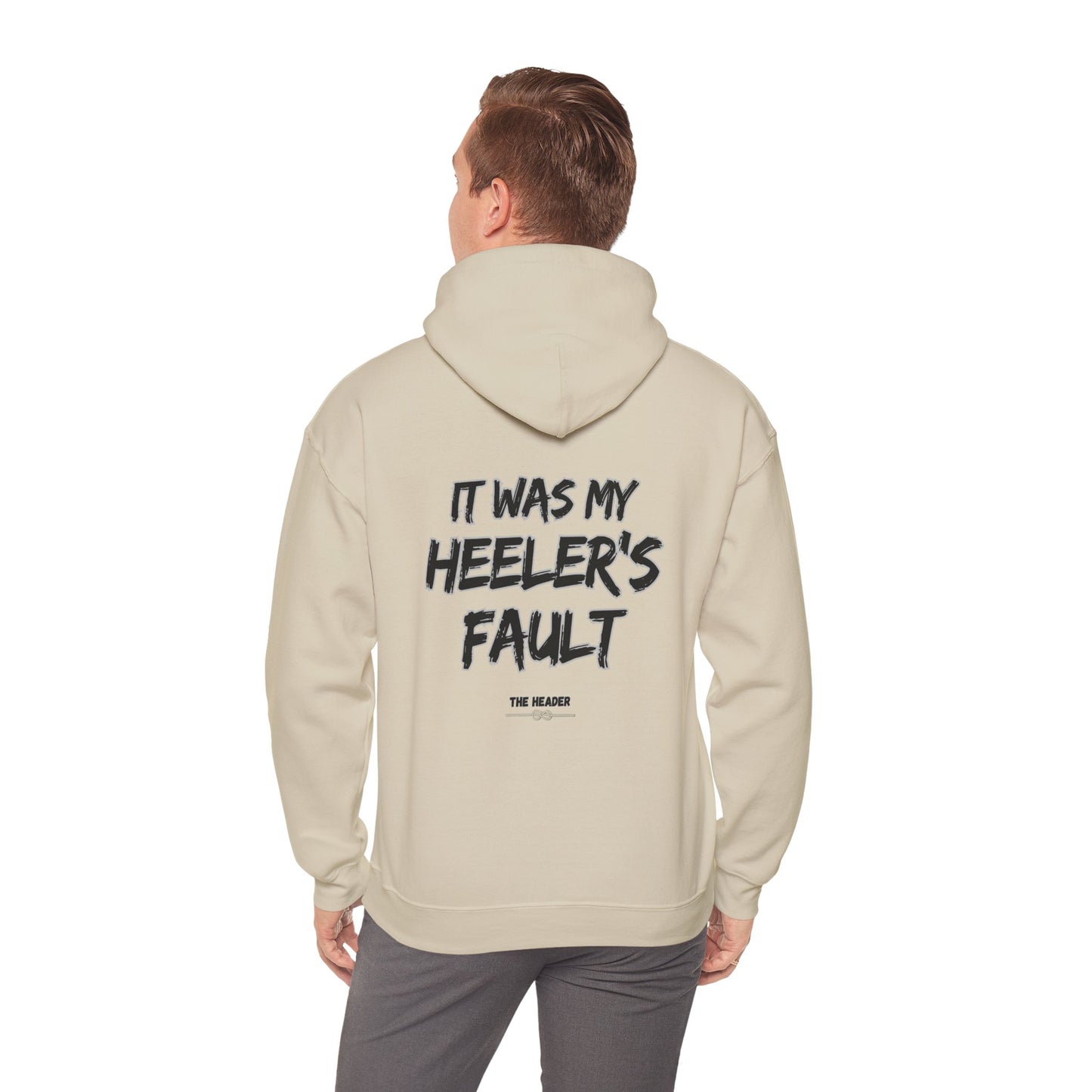 HEELER'S FAULT TEAM ROPING PARTNER RODEO Unisex Heavy Blend™ Hooded Sweatshirt