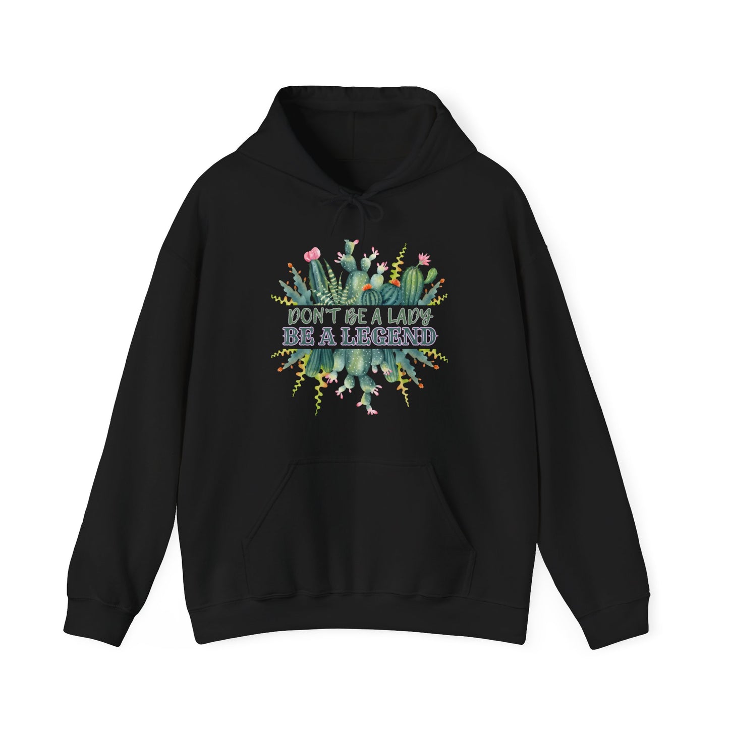 BE A LEGEND LADY CACTUS UNISEX Heavy Blend™ Hooded Sweatshirt